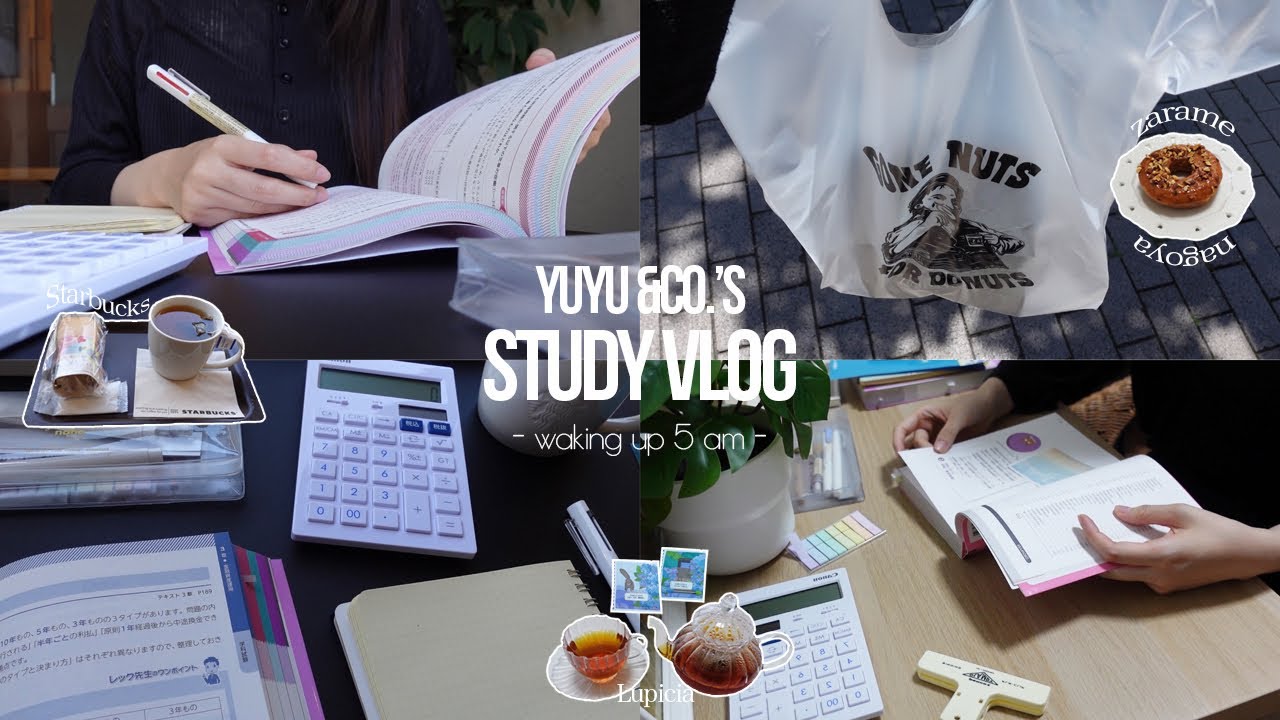 Study vlog День, когда я проснулся в 5 утра и занимался 10 часов ✏️ / Living in Japan