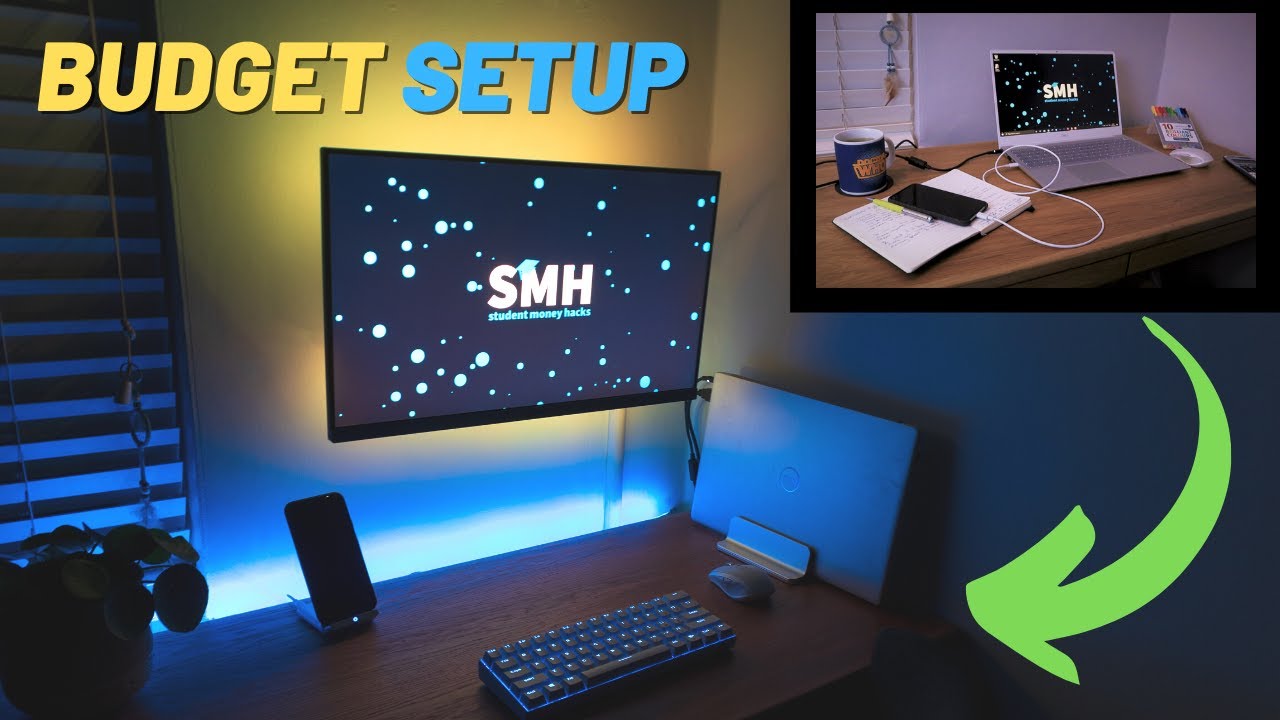 Minimalist Desk Setup for 2021 (on a budget)