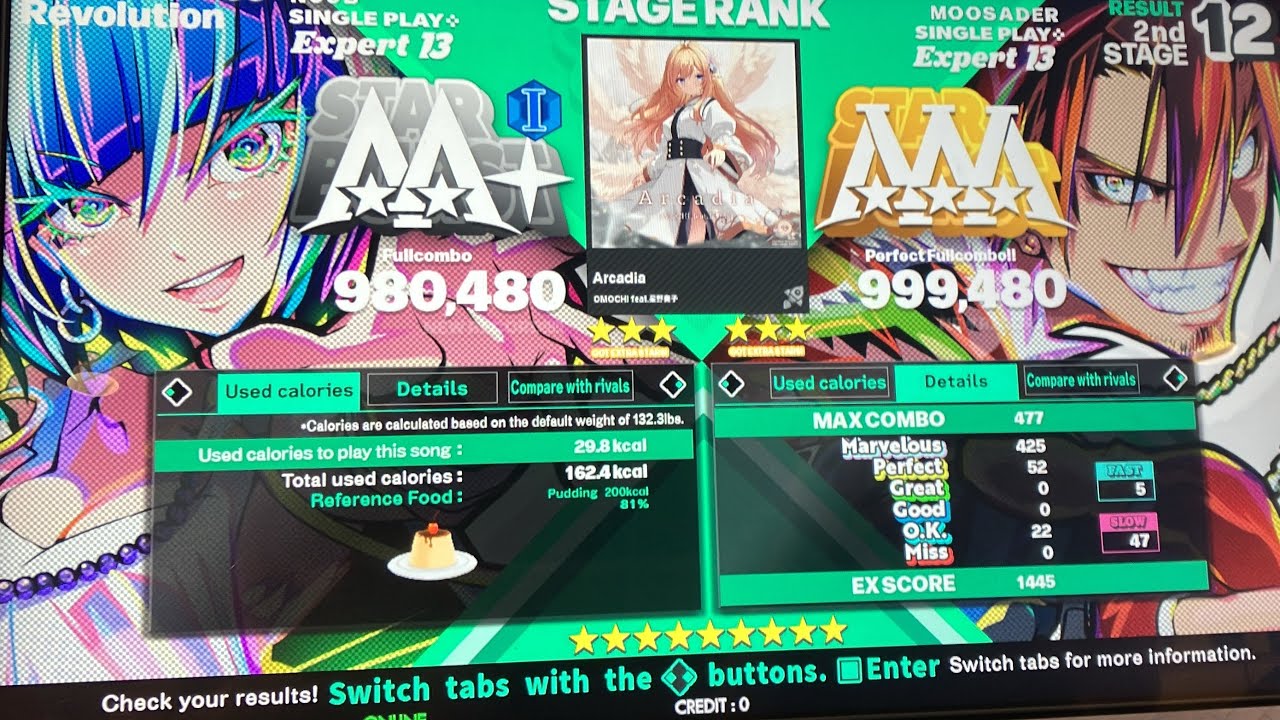 DDR World - Arcadia (ESP-13) AA+ FC - 980k (Plus MOOSADER&rsquo;s PFC)