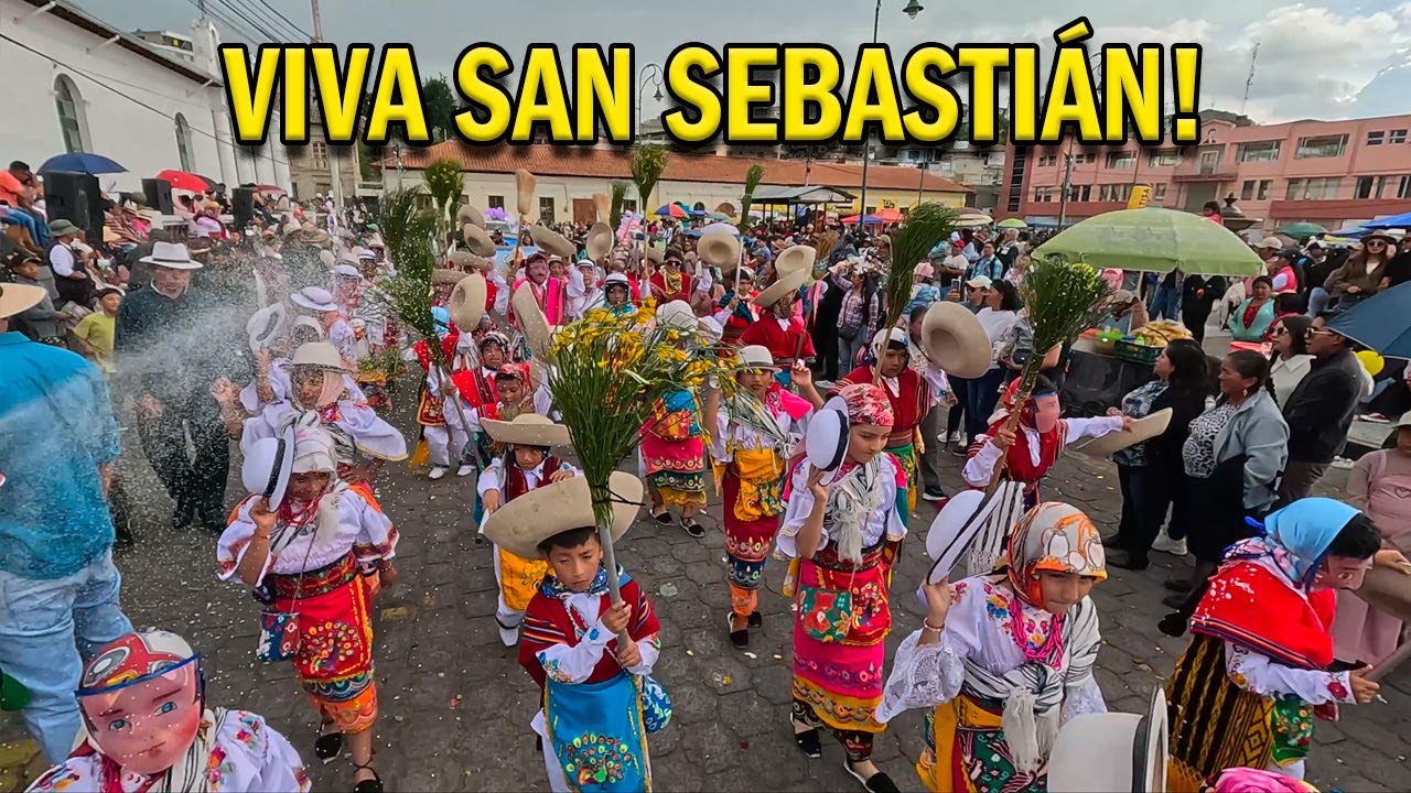 Así FESTEJAN a San Sebastián en Latacunga 👌🥳 Fiestas y Tradiciones de Ecuador 🇪🇨