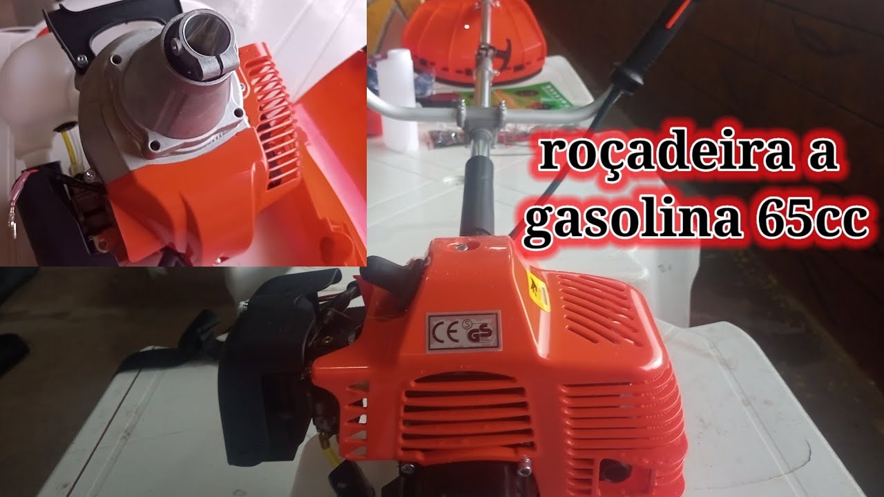 como amontar roçadeira multifuncional a gasolina 63cc Nakasaki com Guidão acelarador