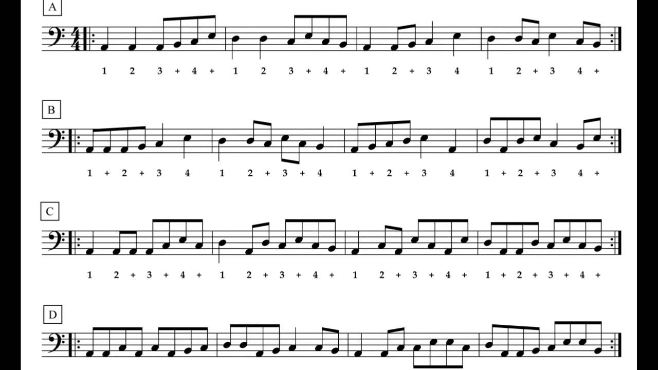 Sightreading for Bass - Exercise #15