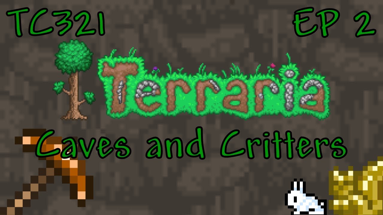Terraria ep 2:Caves and Critters