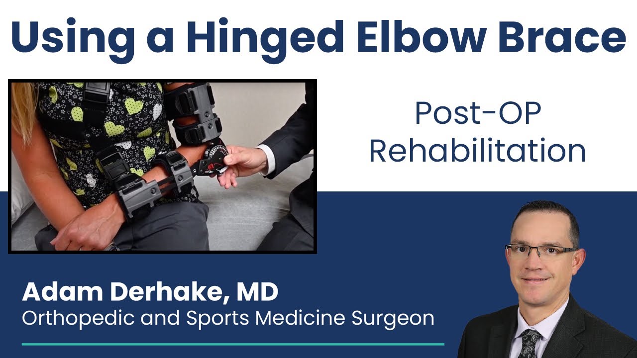Using a Hinged Elbow Brace after Biceps Surgery