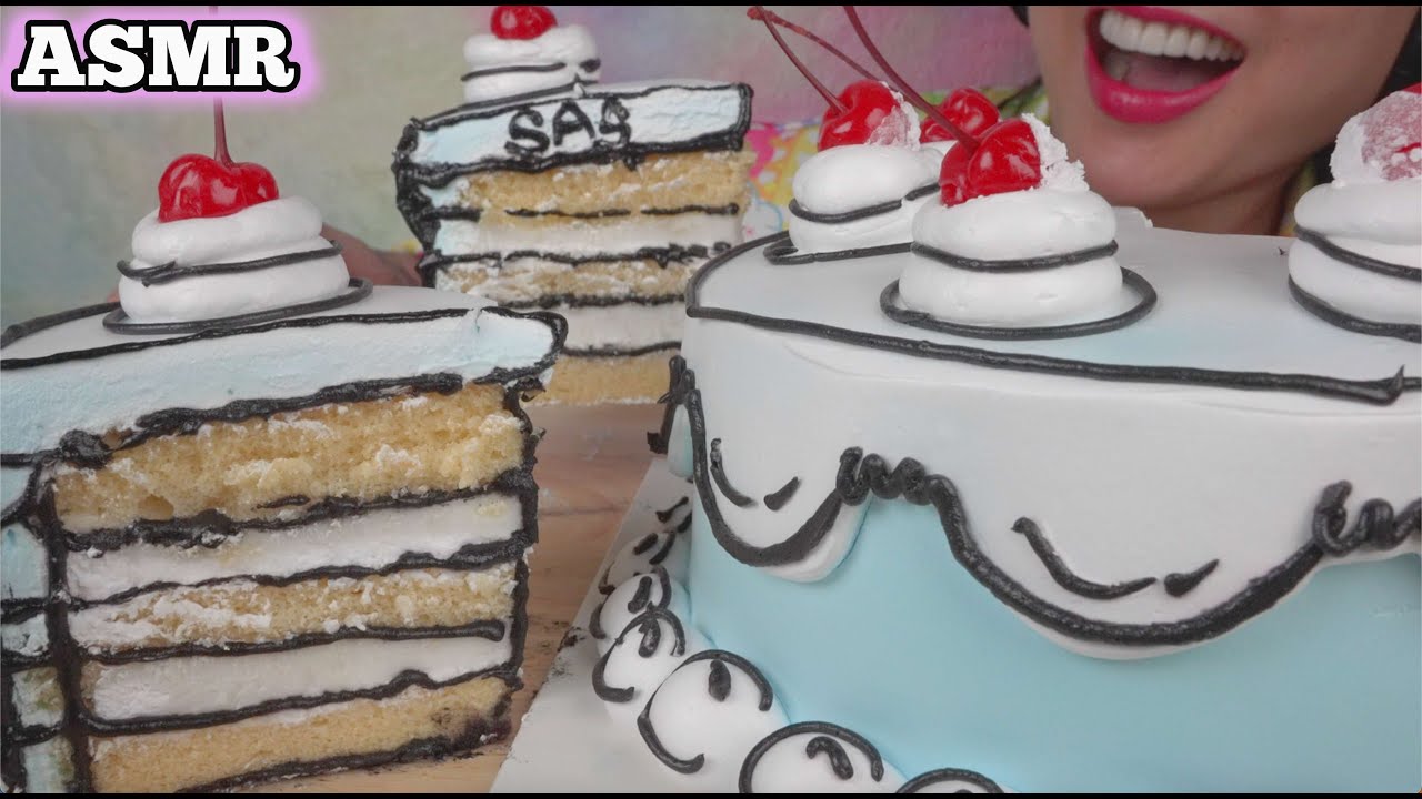 ASMR CAKE FOR BREAKFAST PART 1 (EATING SOUNDS) LIGHT WHISPERS | SAS-ASMR