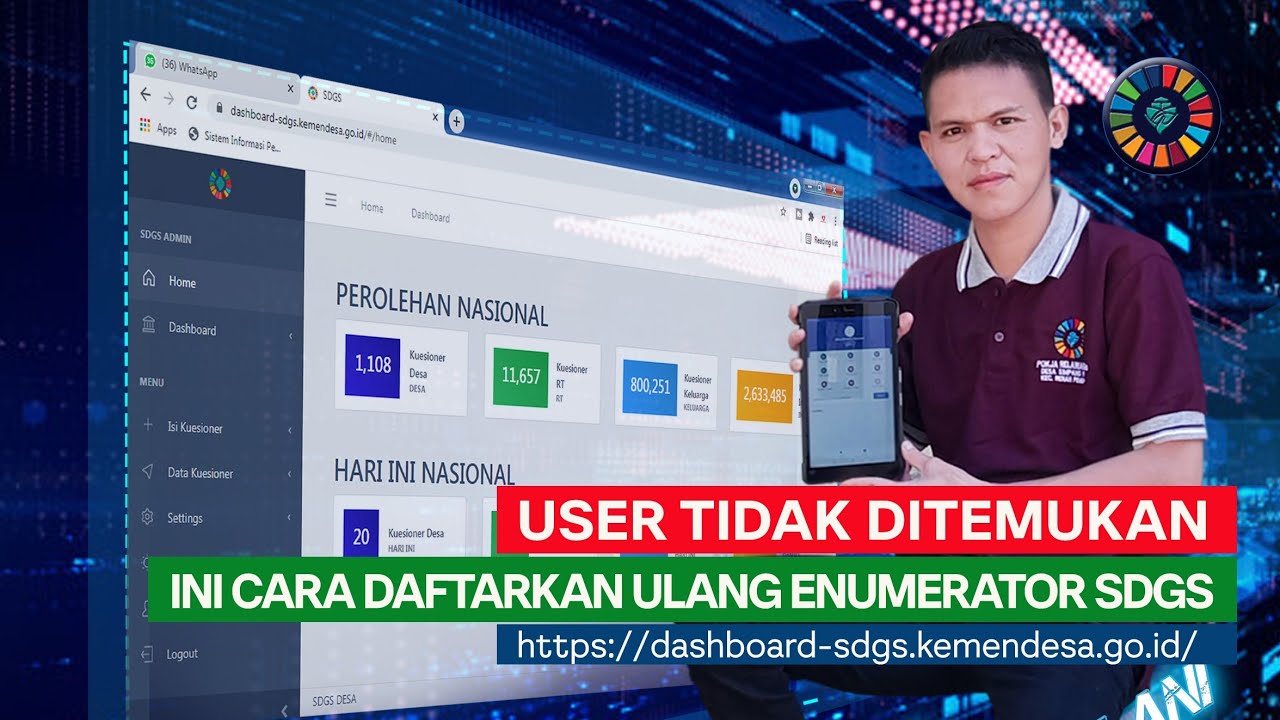 SDGs TIDAK BISA LOGIN | PENDATAAN SDGS DESA | SDGS DESA 2021