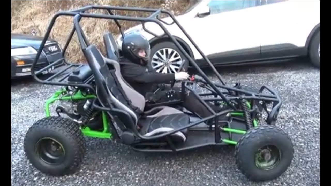 George's go kart part Five, rebuild of a crossfire 150 final assembly and driving