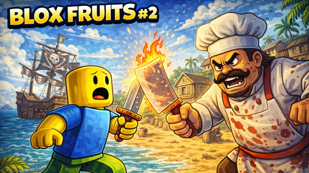 🔥 CHEGUEI NA ILHA PIRATA E CONSEGUI MINHA PRIMEIRA FRUTA! 🍏⚔️ | Blox Fruits #2