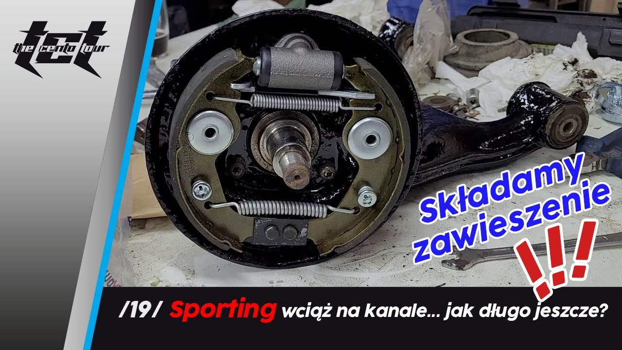 /19/ Cinquecento Sporting - składamy zawieszenie / malujemy elementy silnika //The Cento Tour//