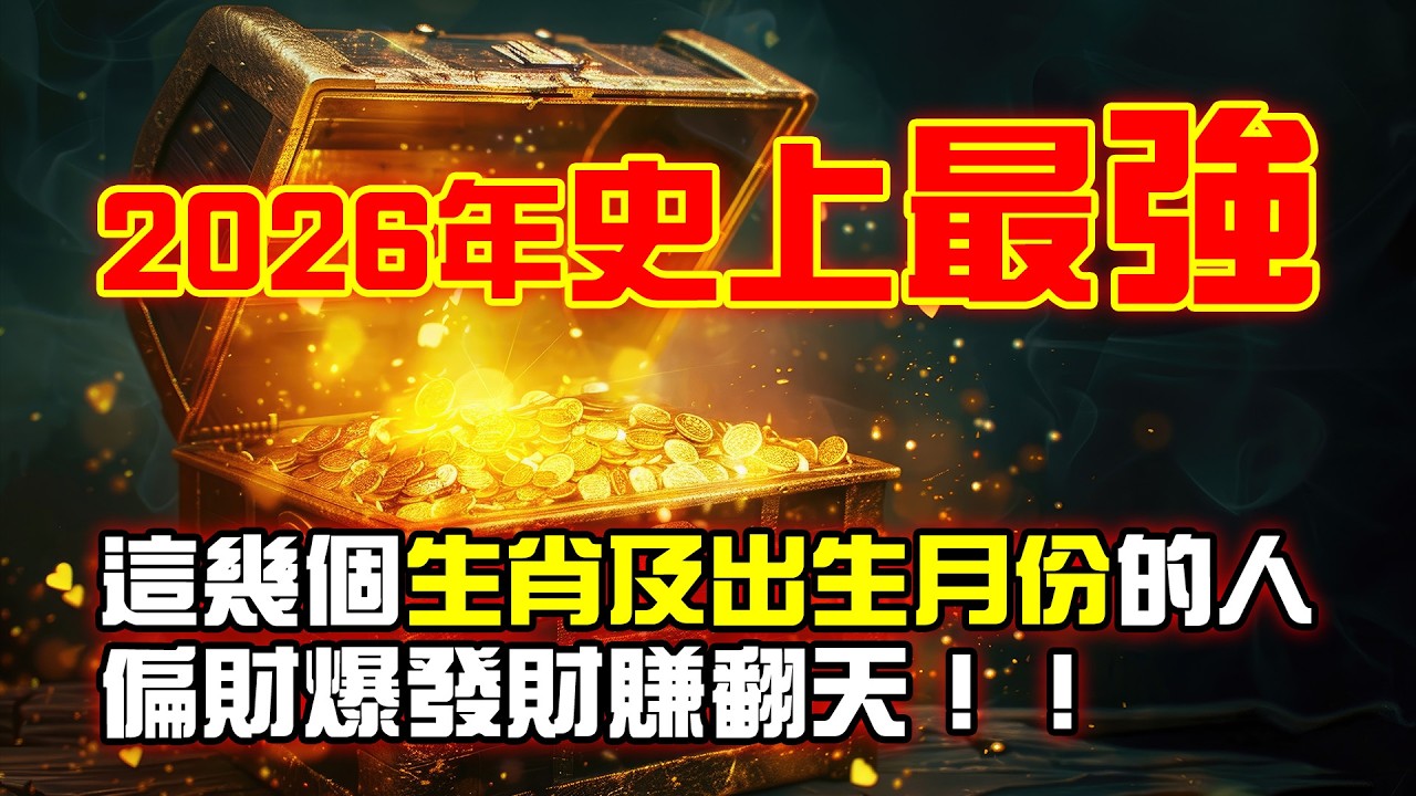 林海陽 2026年史上最強 這幾個生肖及出生月份的人 偏財爆發財賺翻天！！【經典回顧】#紫微斗數 #風水 #命理 #生肖 #出生月 #財運 #偏財 #爆發財