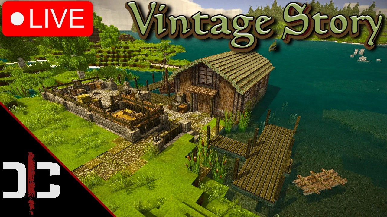 🔴LIVE - Vintage Story - DAY 6 Exploring This Minecraft Hytale Survival Type Game