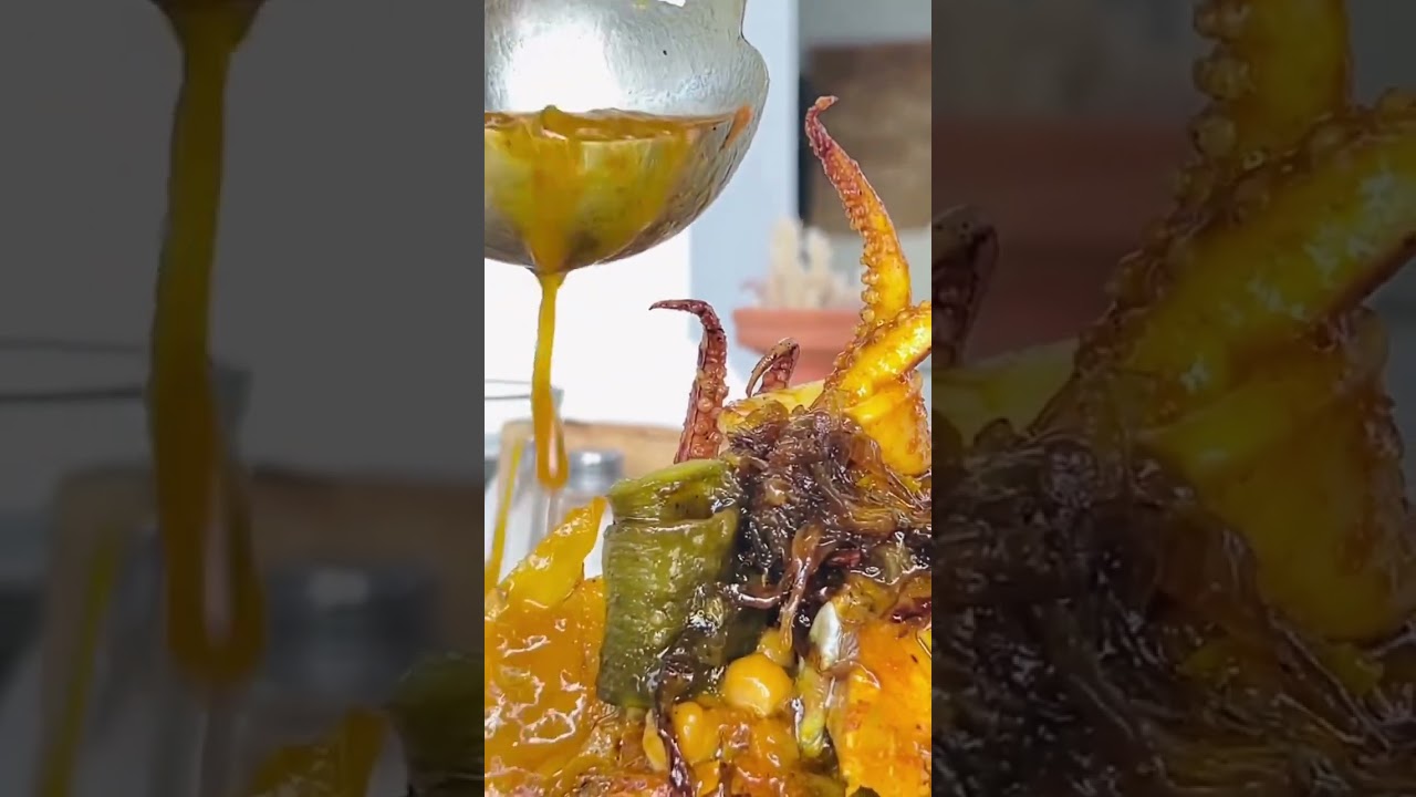 how To make actopus! cous cous octopus 🐙 with vegetable in Arabic style