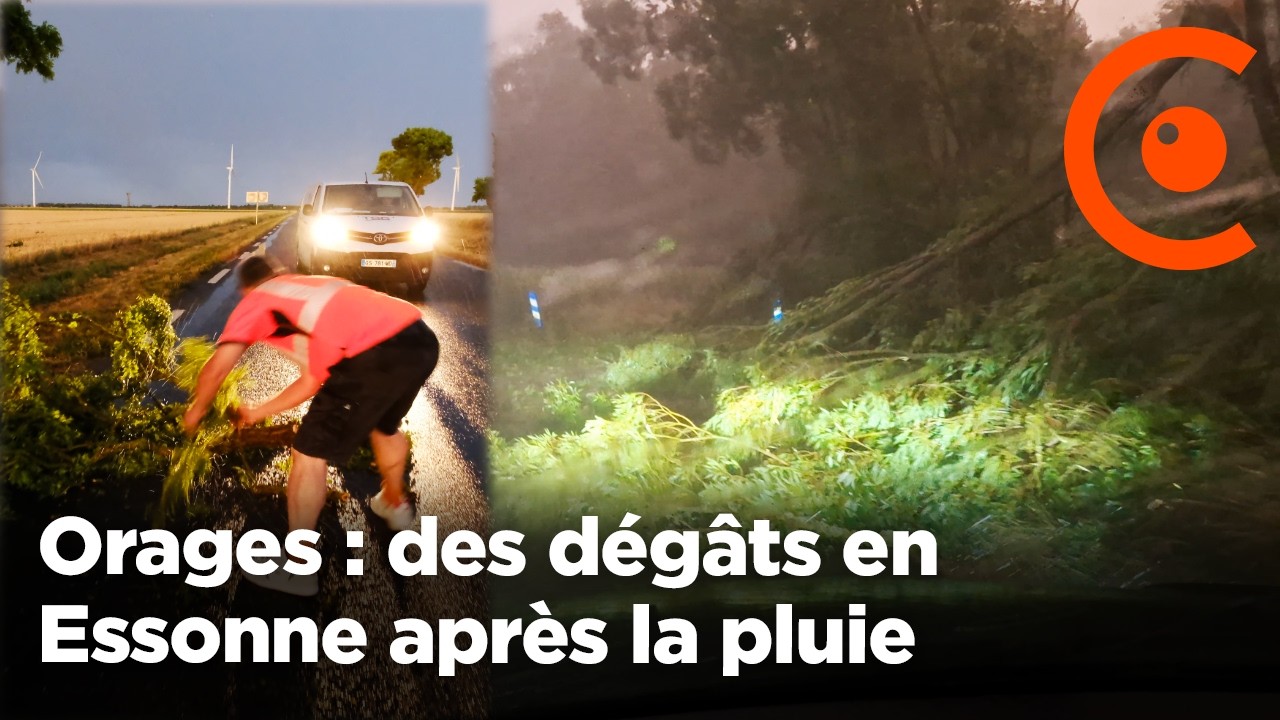 Orages : des d&eacute;g&acirc;ts en Essonne apr&egrave;s les violentes pluies en fin de canicule