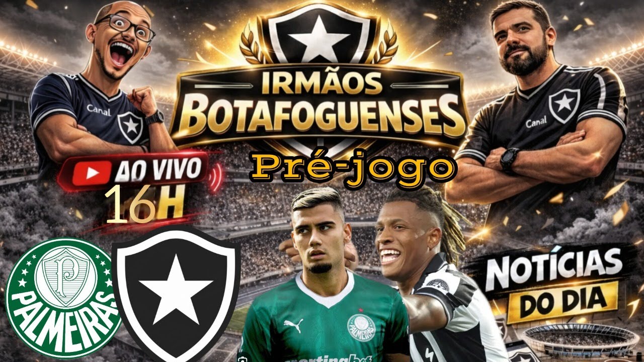 PRÉ-JOGO PALMEIRAS X BOTAFOGO/5⁰ RODADA DO BR... 📱