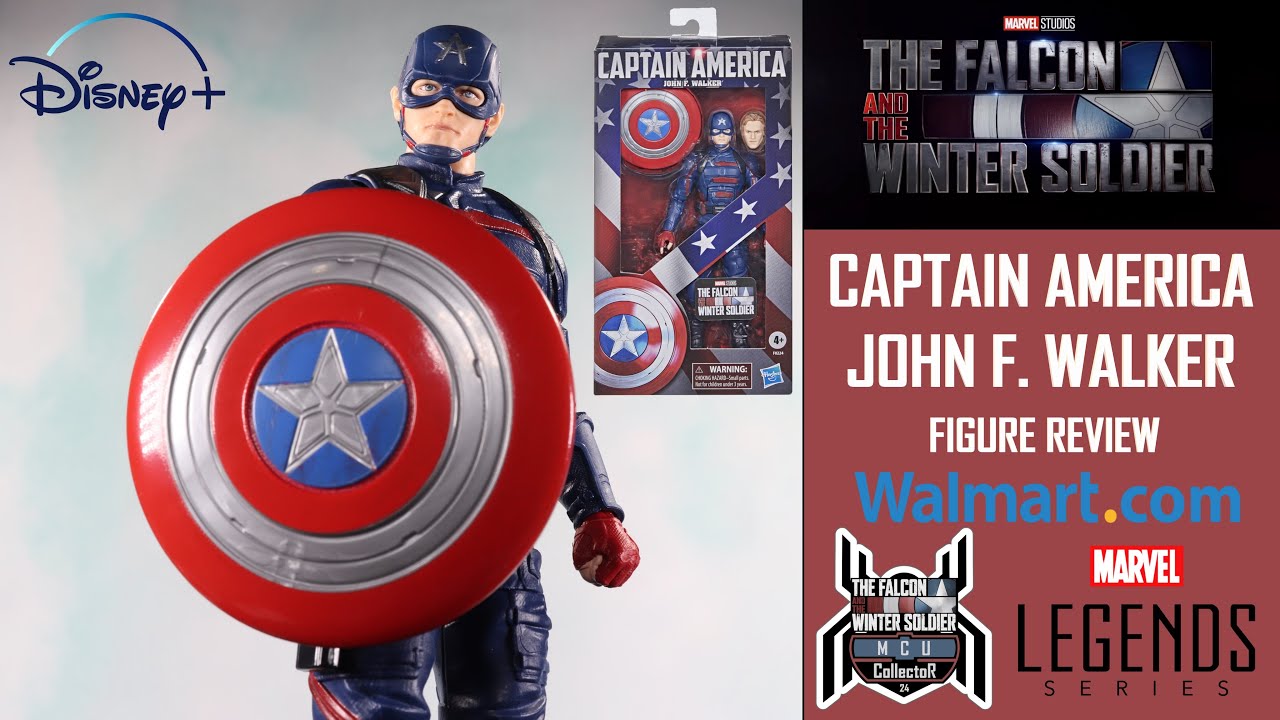 Marvel Legends CAPTAIN AMERICA JOHN WALKER Disney+ Falcon Winter Soldier Walmart Exclusive Review