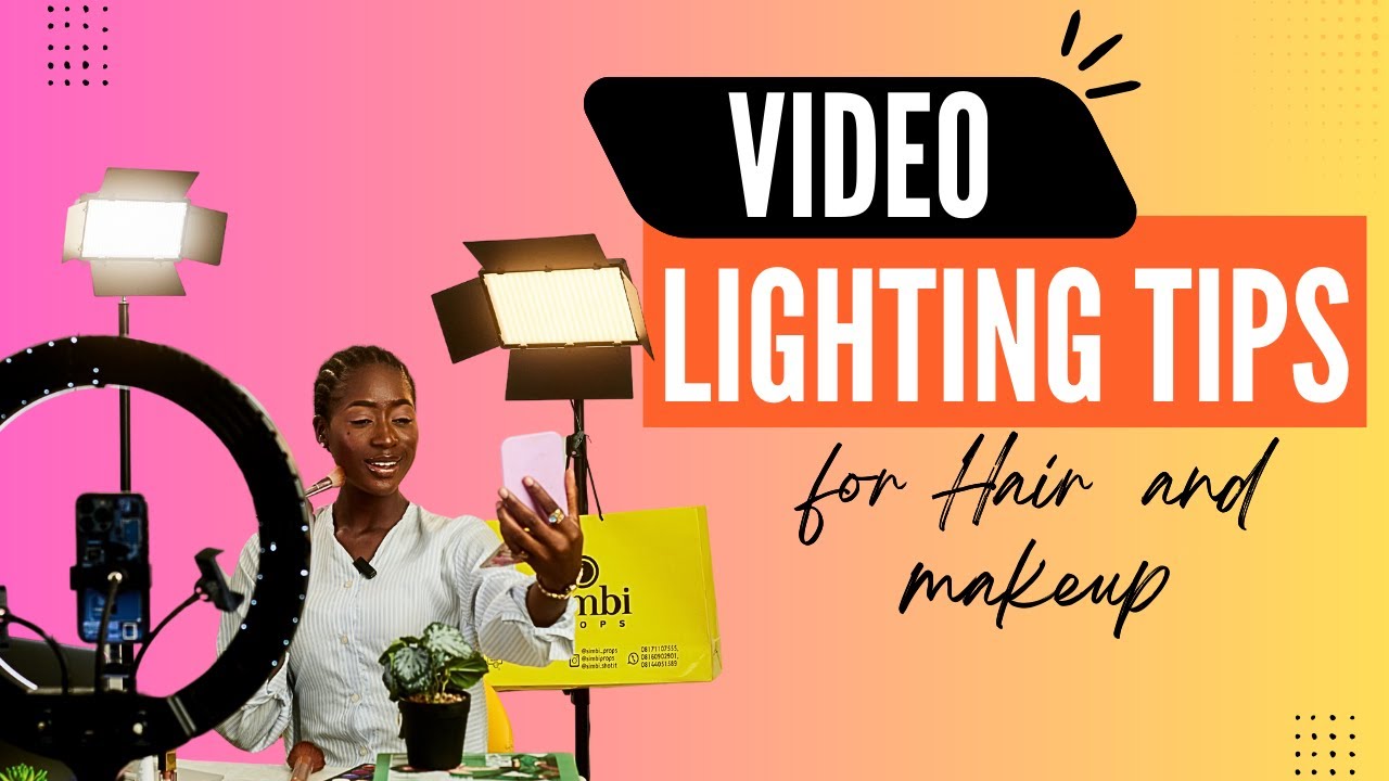 Light setup for Hair and Makeup Videos - Transformational Result