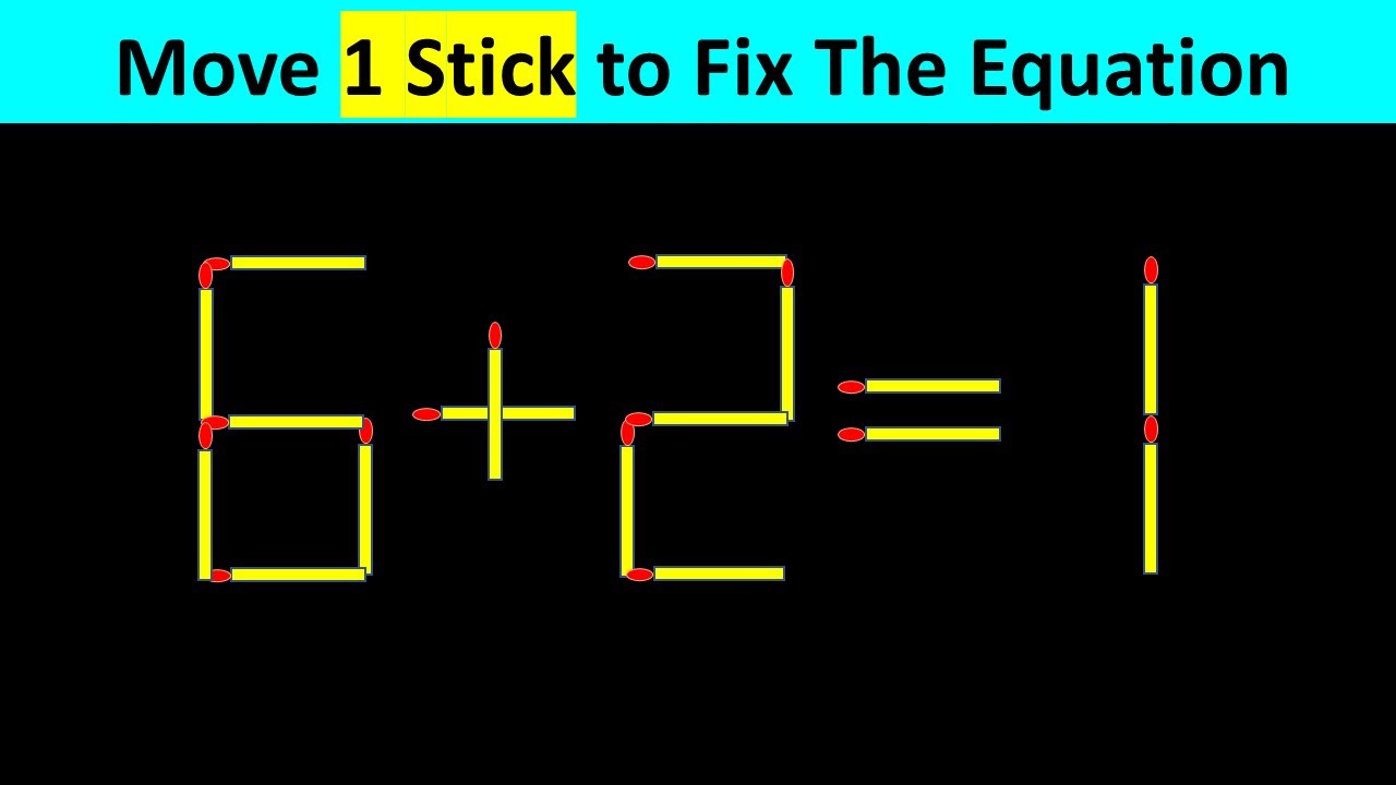 Matchstick Puzzle - Fix The Equation #matchstickpuzzle #simplylogical