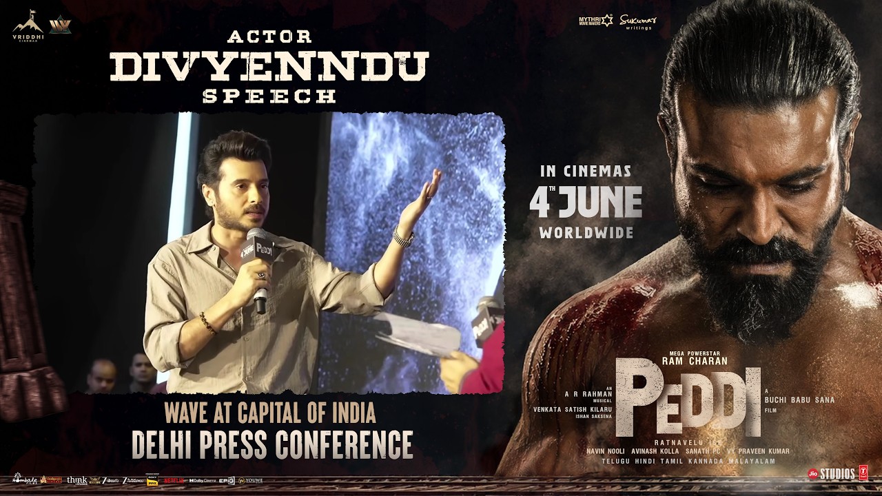 Divyenndu Speech | PEDDI Delhi Press Conference | Ram Charan | Buchi Babu Sana | Janhvi Kapoor