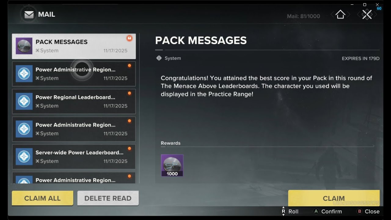 Destiny Rising keeping up with the sweats 60