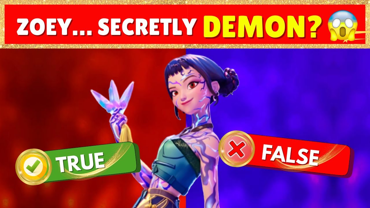 ZOEY… SECRETLY A DEMON? 😱 | ONLY 1% Pass This K-Pop Demon Hunters Quiz 