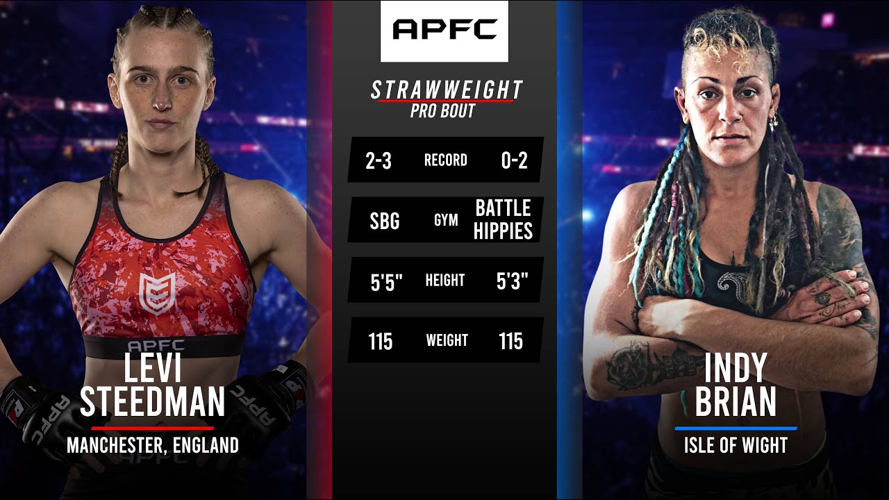 LEVI STEEDMAN VS INDY BRIAR | #APFC8 | FIRST PRO WOMENS BOUT IN APFC HISTORY! #FULLFIGHT