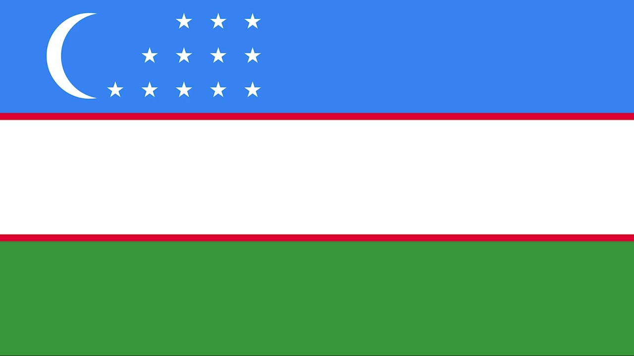 12 hours: Flag of Uzbekistan. Oʻzbekiston bayrogʻi.