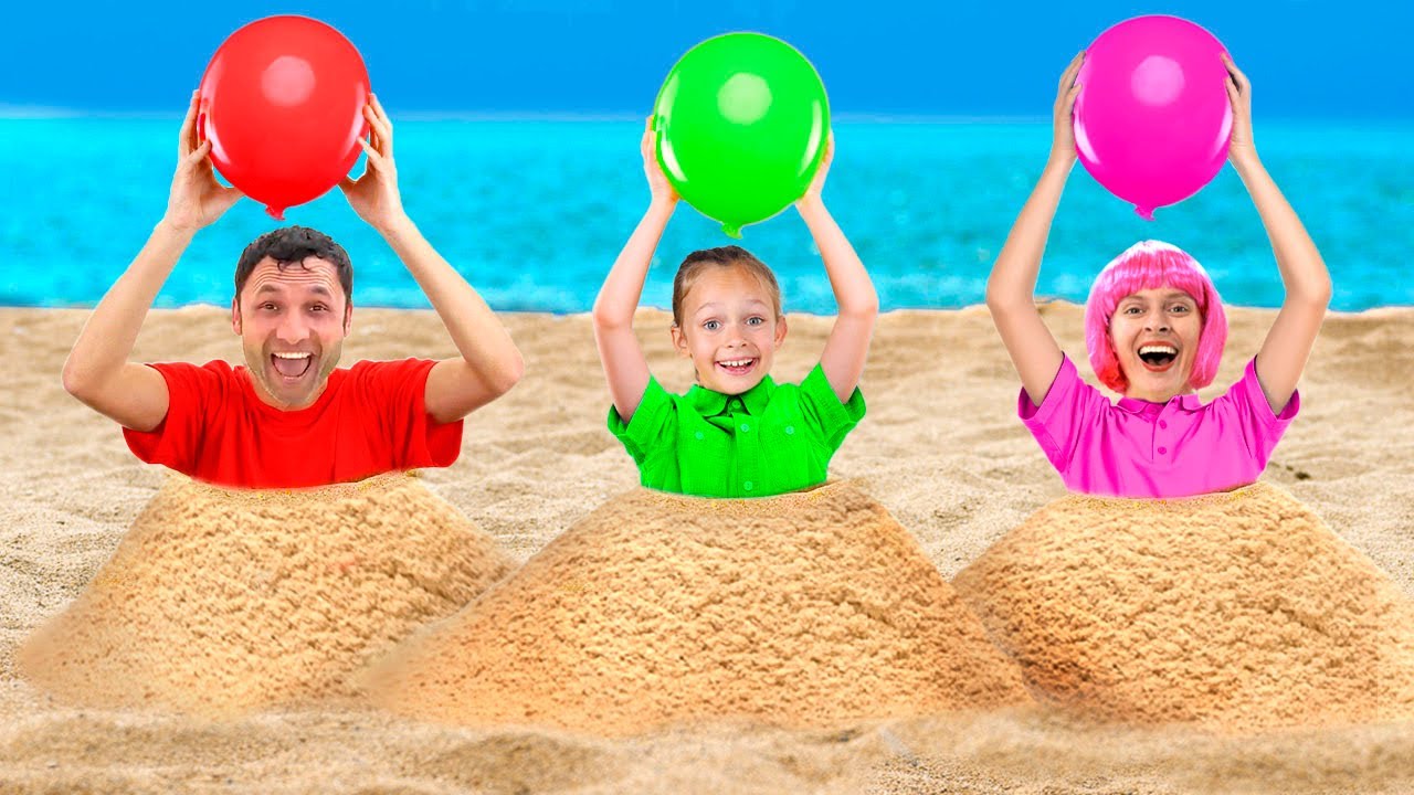 Beach Adventure: Run Away from Crabs and Learn Directions!