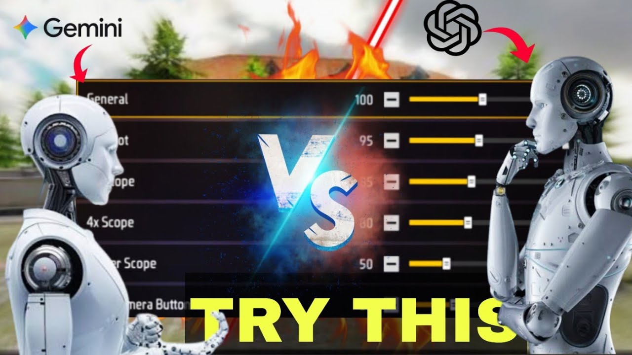 Gemini VS ChatGPT: Best Free Fire Sensitivity Settings? 😱 (Don't Miss)