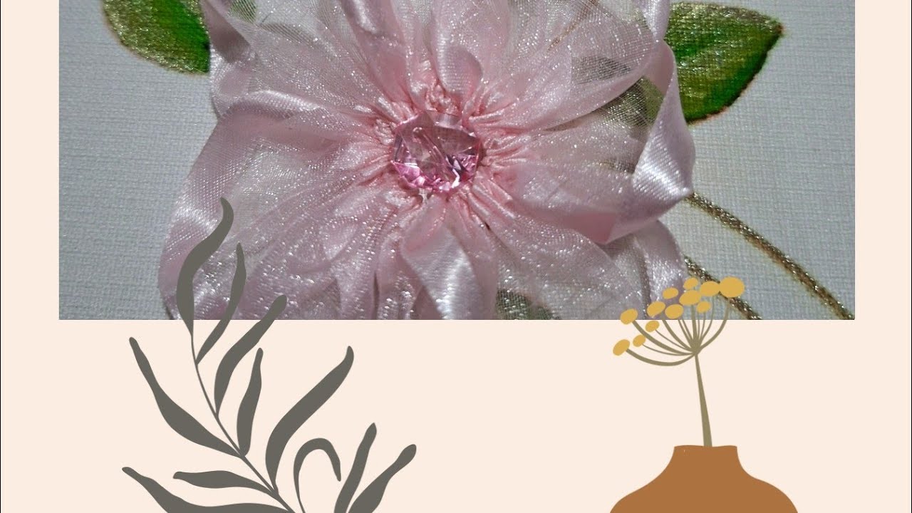 🌸Flor de organza🌸 🌷Cecy Tips y Manualidades   