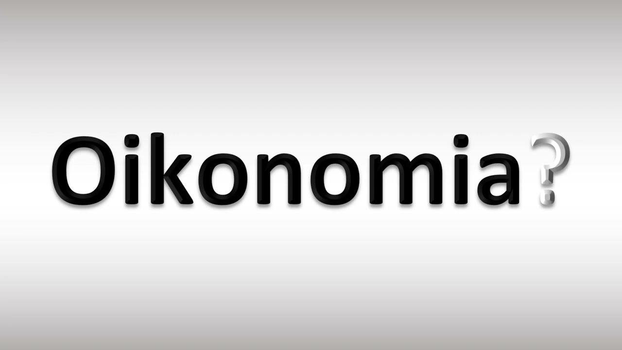 How to Pronounce Oikonomia (Greek Word)