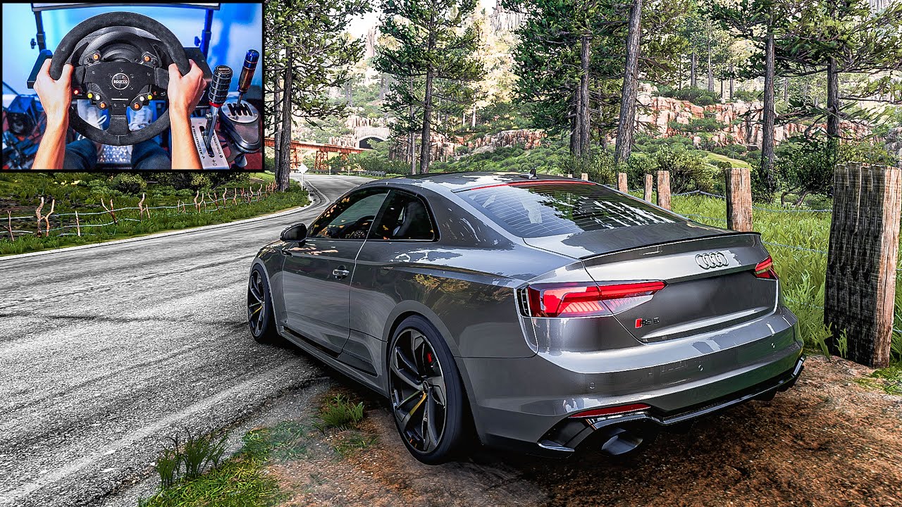 1000HP Audi RS5 Coupe - Forza Horizon 5 (Steering Wheel + Shifter) Gameplay