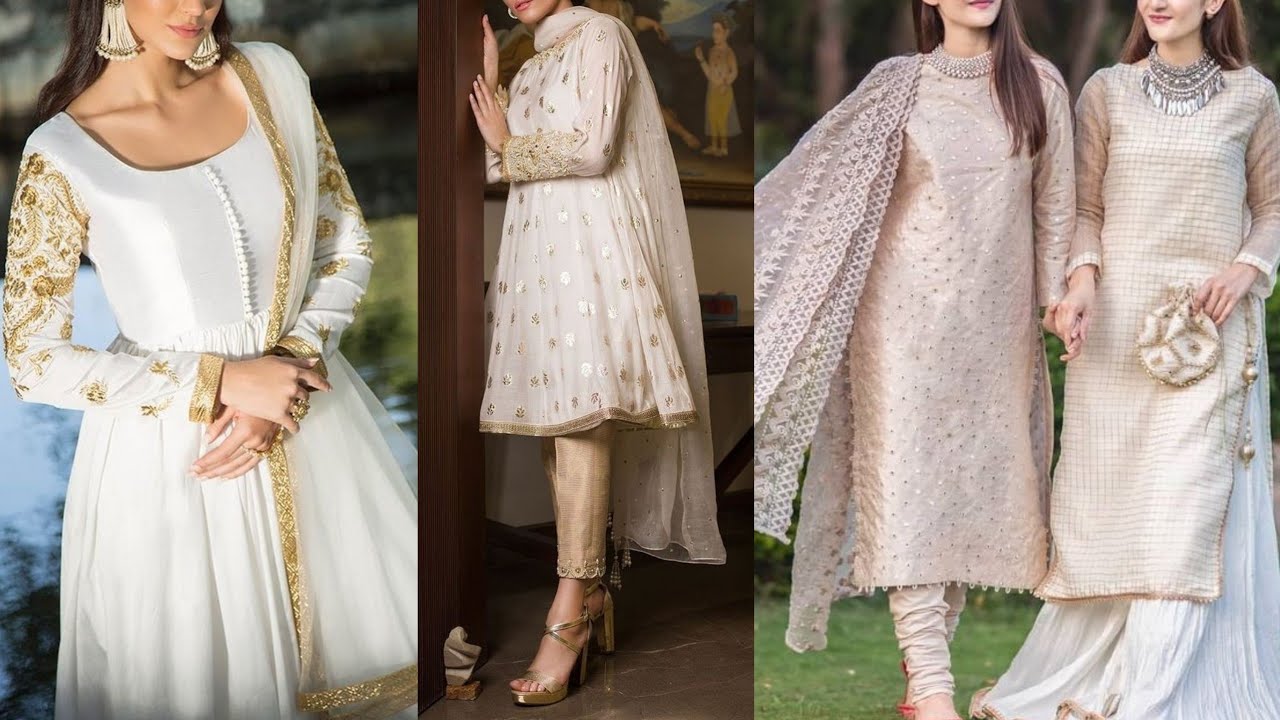 Royal Color Party Dress ll Off White/Cream Color Silk Brocade Designer Dresses