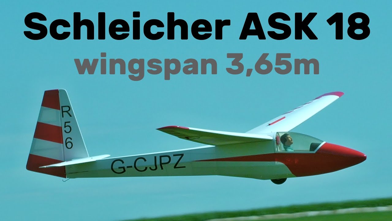 Schleicher ASK 18 | 3,65m scale RC glider | 4K | Rokytnice 2024
