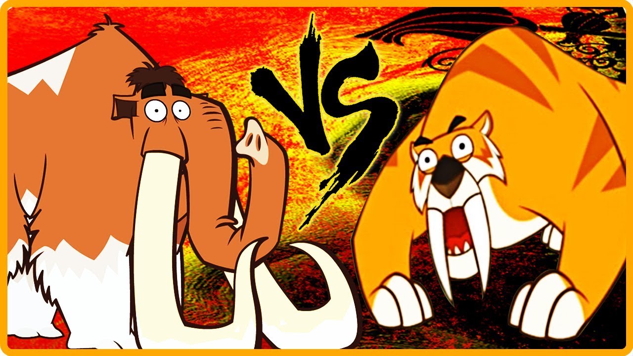 WOOLLY MAMMOTH VS SMILODON | ICE AGE WAR | Dinosaur Battle Ground Episode 6 | Dinosaur For Kids