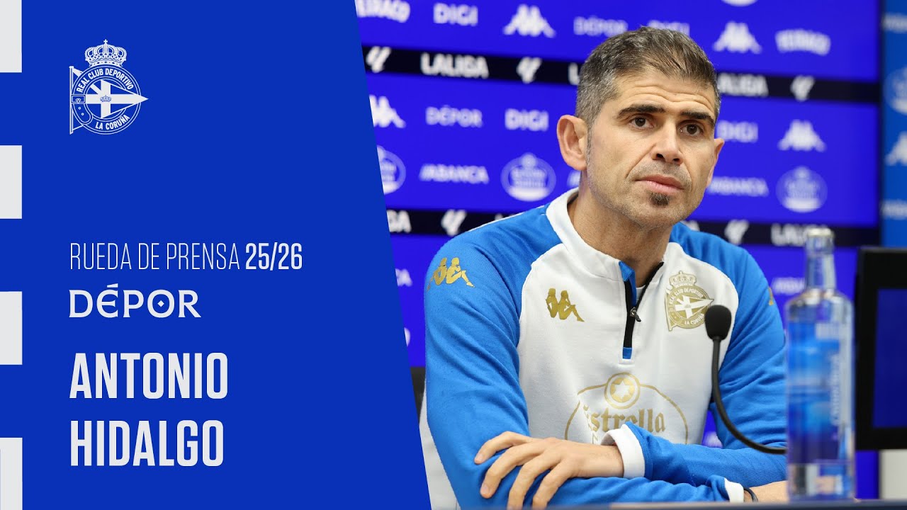 Rueda de prensa de Antonio Hidalgo previa al UD Almería - RC Deportivo