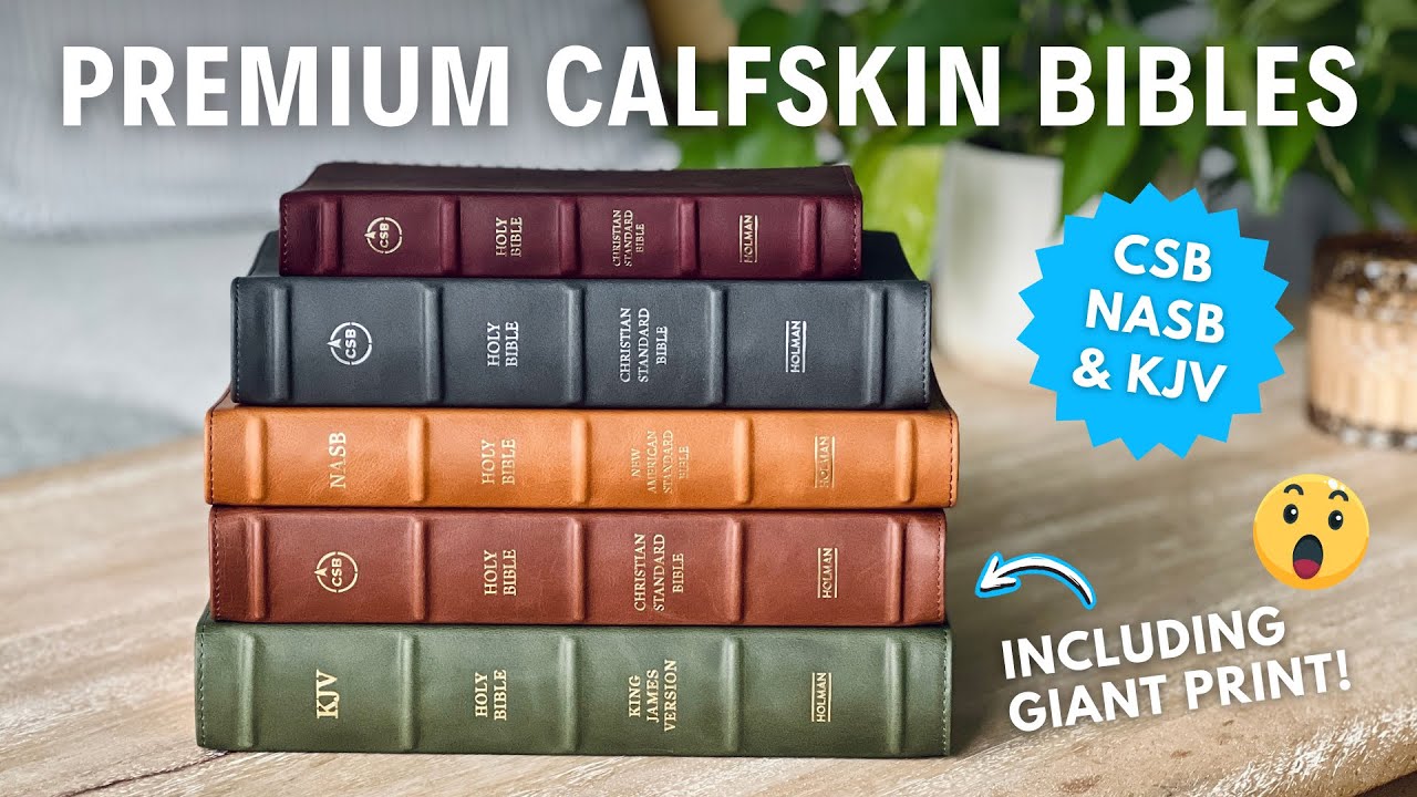 New GIANT Print Premium Bibles in KJV and CSB! (Holman Handcrafted Collection Update)