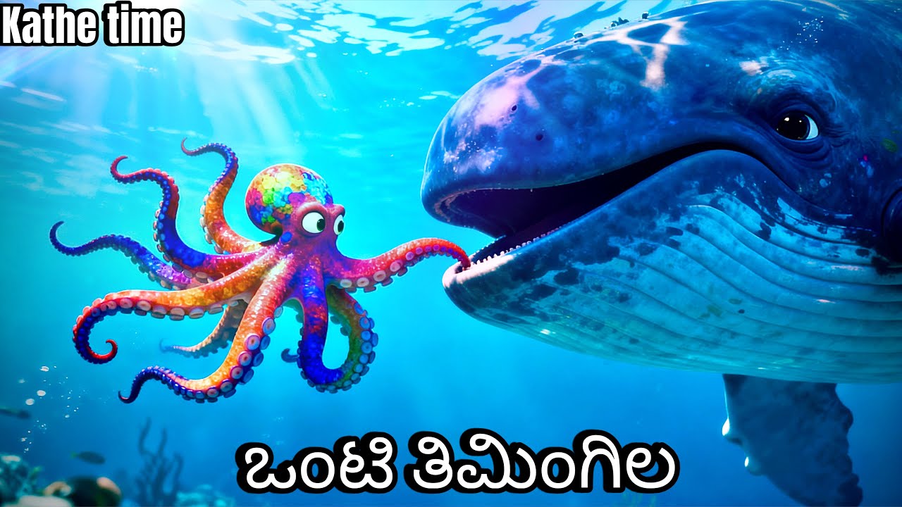 ಒಂಟಿ ತಿಮಿಂಗಿಲ | kids story in Kannada | #cartoon #fairytalesstory #animatedstories #kidslearning 