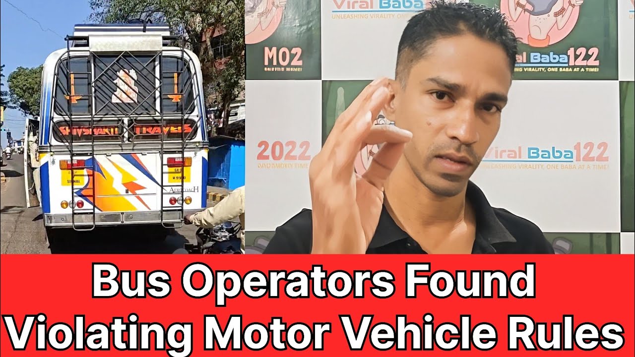 RTO Issued Challan to Bus Operator GA03V9907  