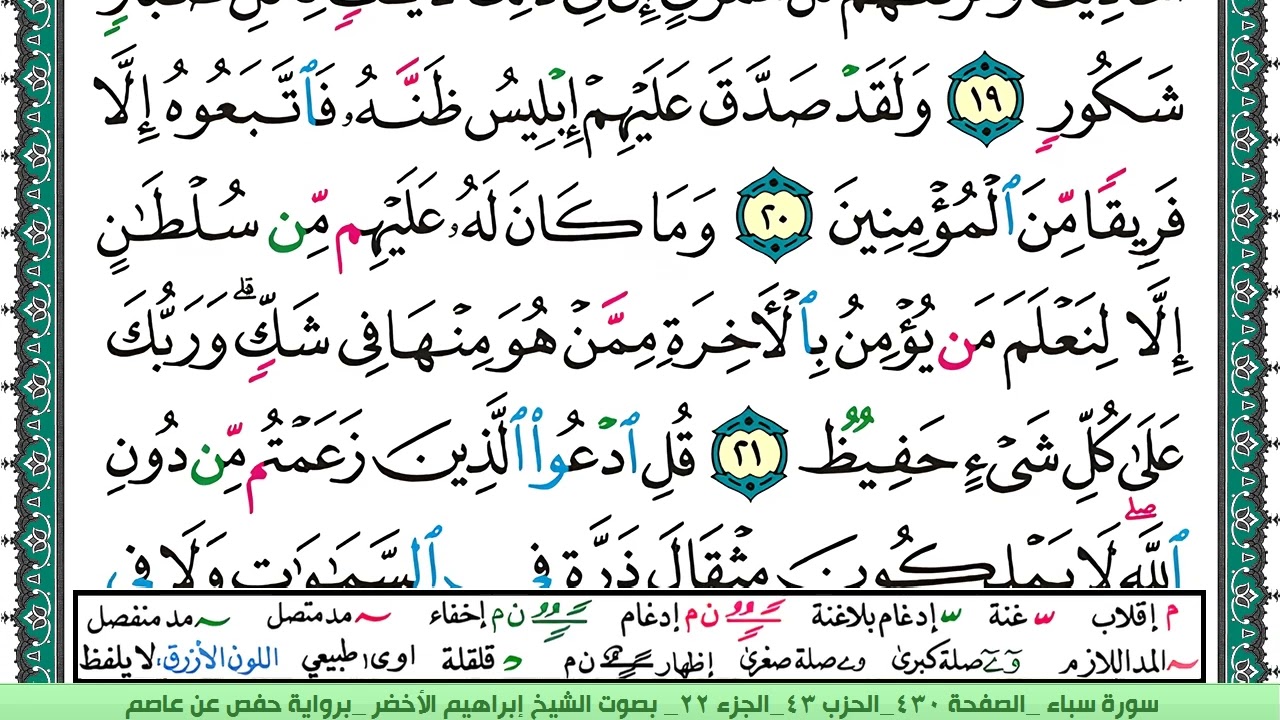 سورة سبأ الشيخ ابراهيم الاخضر