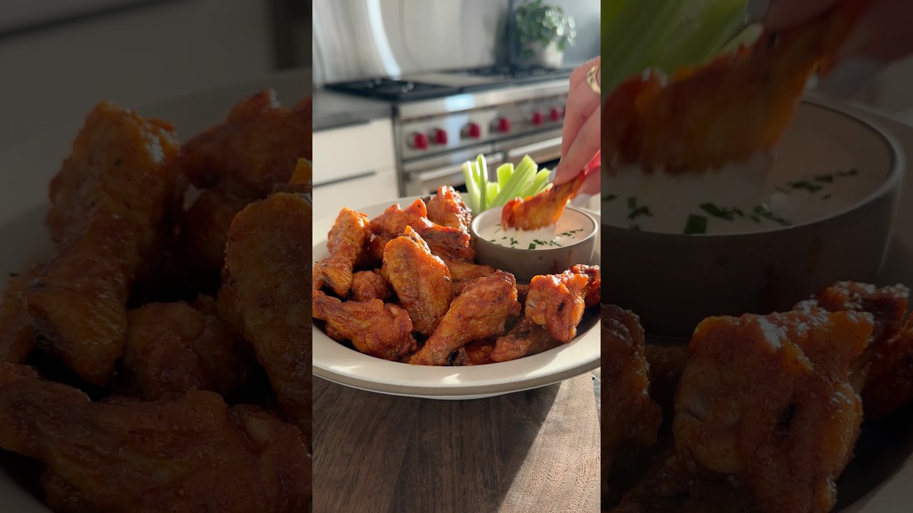 Crispy baked chicken wings✨