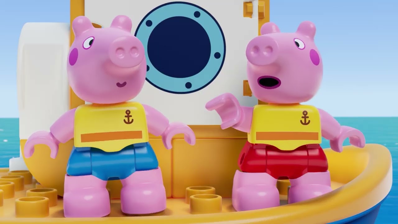 Splash battle 🐽 Peppa Pig LEGO DUPLO 🟠 HasTV Play