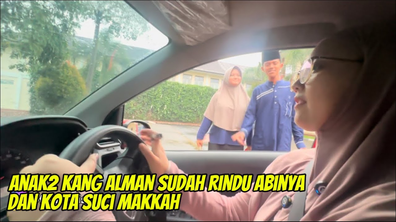 TIBA2 DATENGIN ANAK2 KANG @AlmanMulyana1983 KE PESANTRENNYA !!!