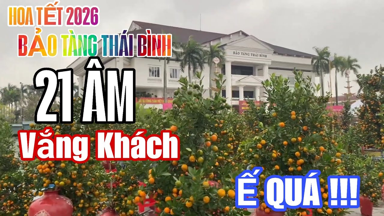 Chợ Hoa Tết Bảo Tàng Thái Bình 21 Âm Mưa Gió Rét Vắng khách Ế Ẩm Quá Nhà Vườn Co Ro Đợi Khách Tới