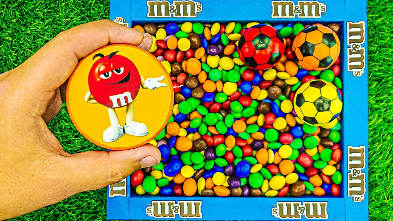 Satisfying Asmr l Colors Candy M&Ms Mixing in The Box | Relaxing