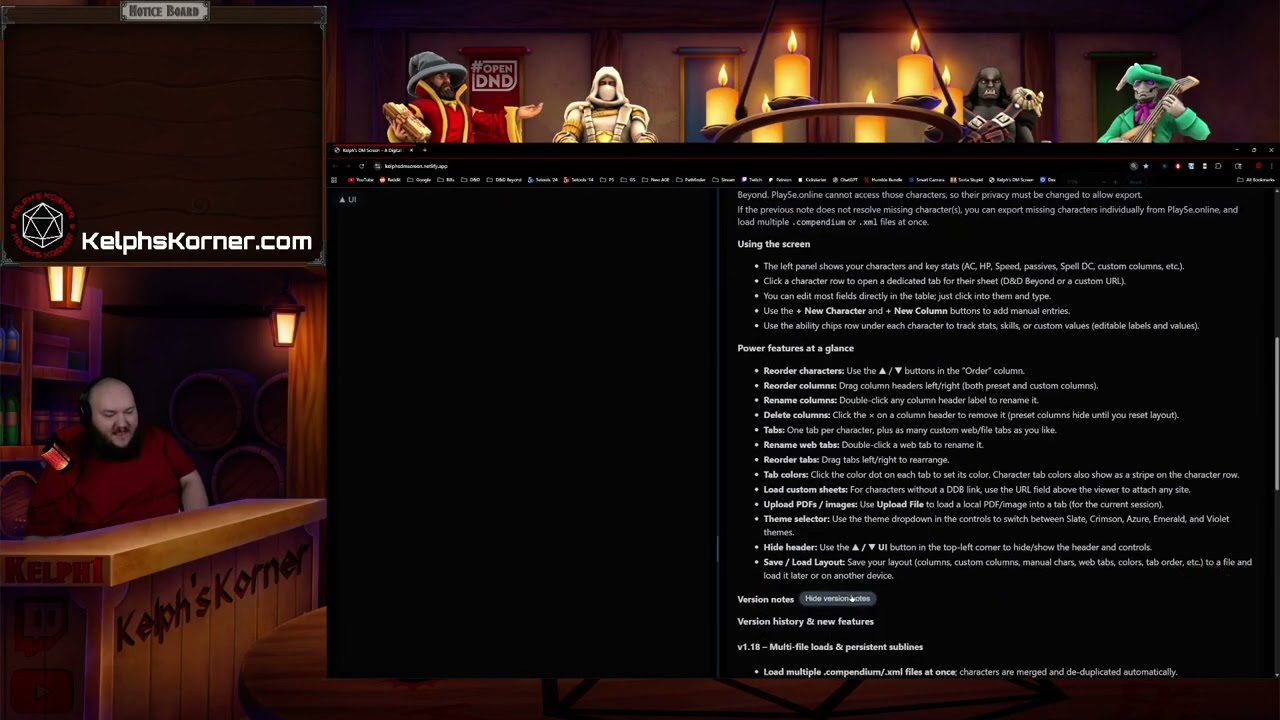 D&D&Chill (12.2.25) I MADE A DIGITAL DM SCREEN! LET ME SHOW YOU! So let's hangout, chat about D&D, l