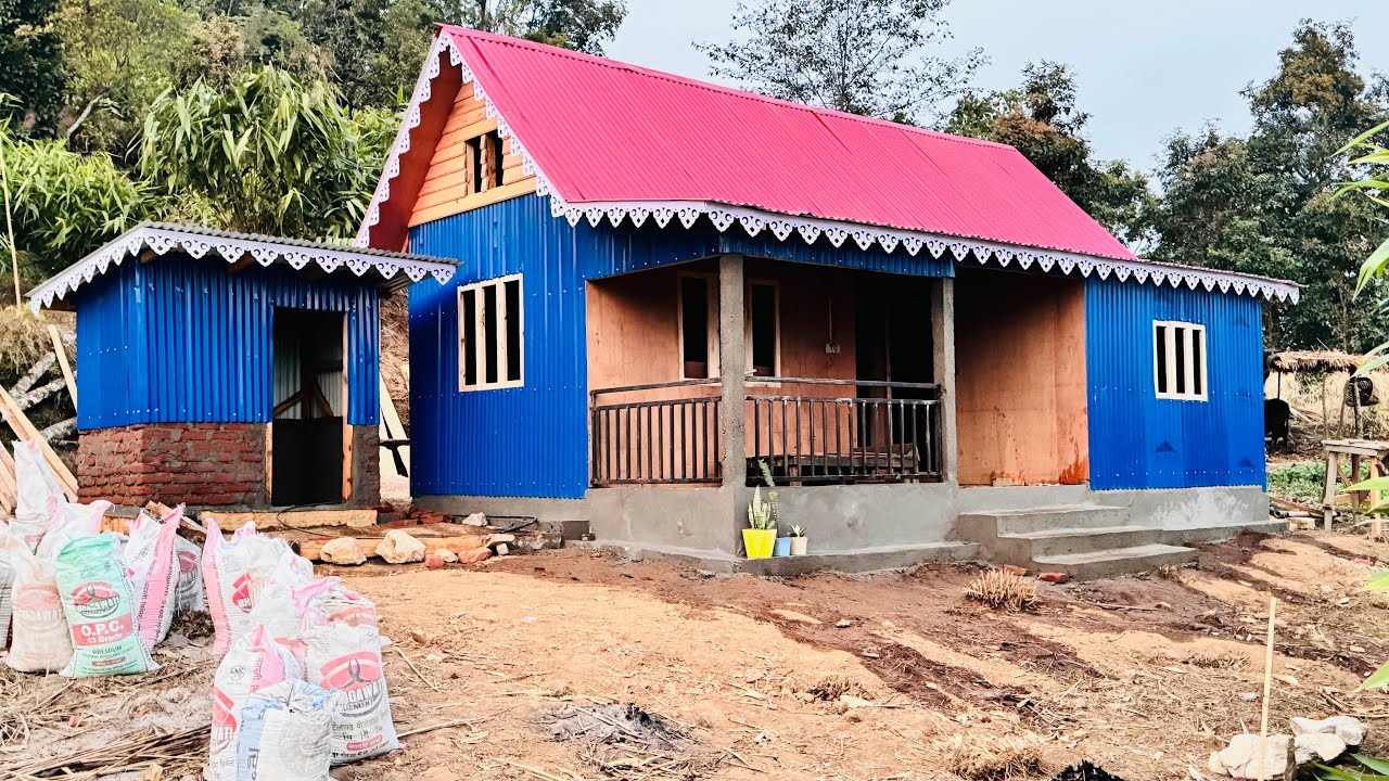 मेरो घरको Final looks🥰!!! Electricity💡पनि जोडियो!!!#stragglelife#villagevlog#ilam
