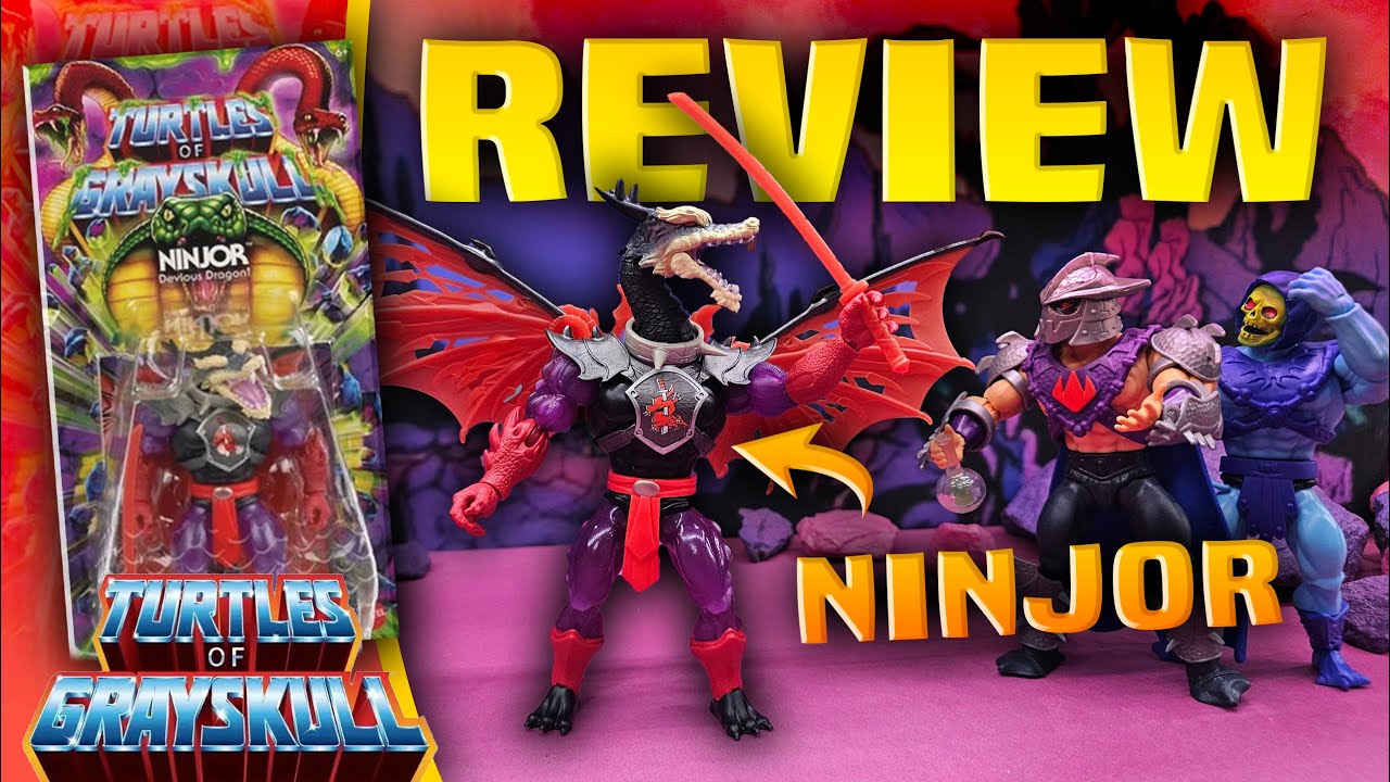 MOTU Origins Turtles Of Grayskull Ninjor ОБЗОР! Последний дракон Этернии!?!