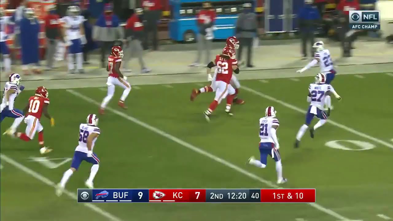 Mecole Hardman Big Run vs Bills - Chiefs vs Bills