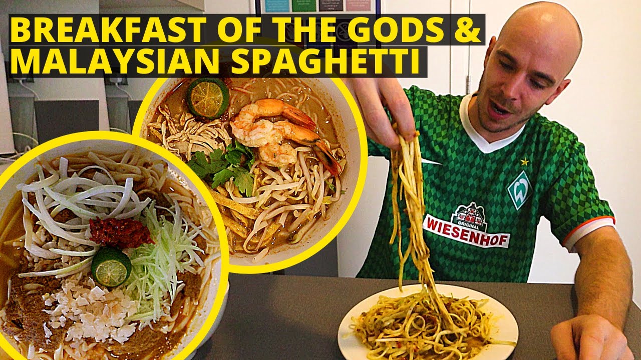 First time trying LAKSA JOHOR & LAKSA SARAWAK - Malaysia Food Tour & Travel Vlog