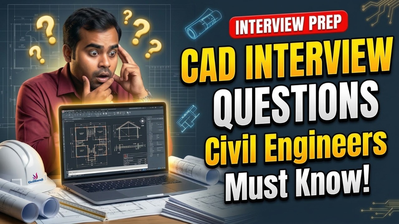 AutoCAD Interview Questions for Civil Engineers | Most Asked CAD Interview Q&A for Freshers